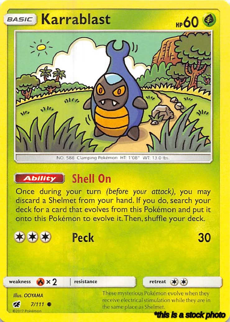 7/111 Karrablast Common Reverse Holofoil