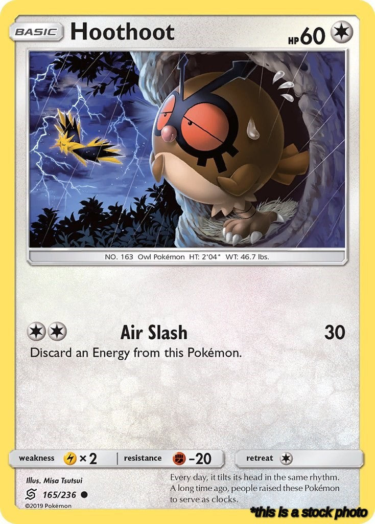 165/236 Hoothoot Common Reverse Holofoil