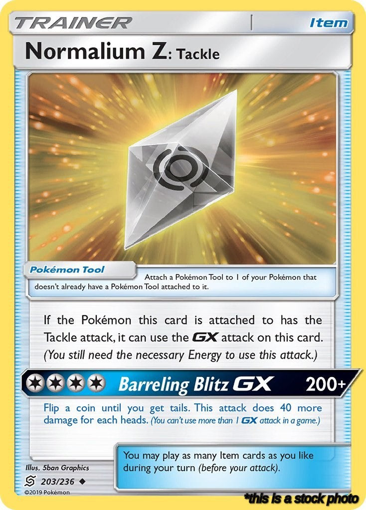 203/236 Normalium Z: Tackle Uncommon Reverse Holofoil