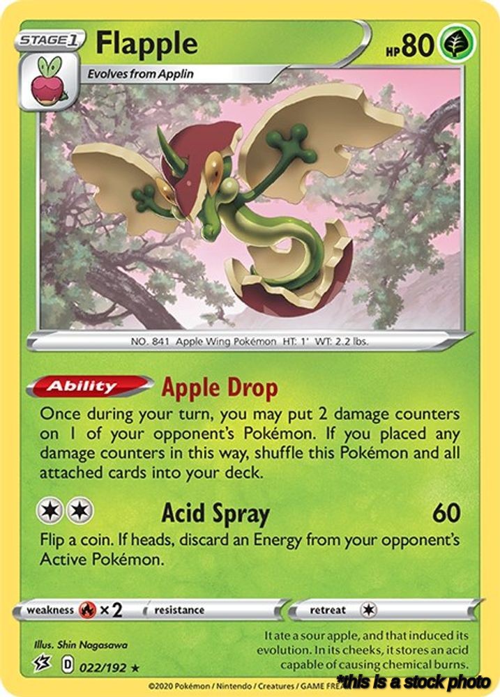 022/192 Flapple Holo Rare Holofoil