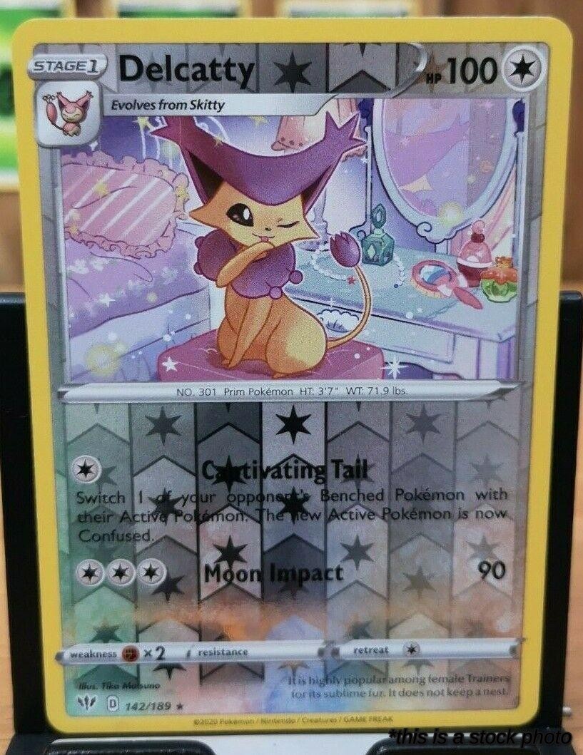 142/189 Delcatty Rare Reverse Holofoil