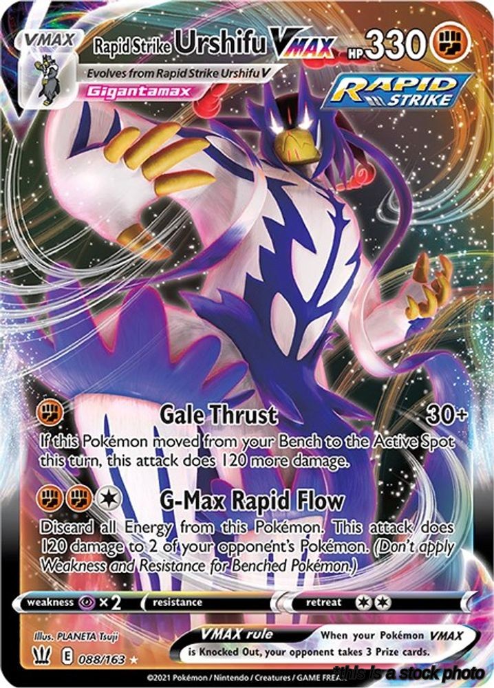 088/163 Rapid Strike Urshifu VMAX Ultra Rare Holofoil