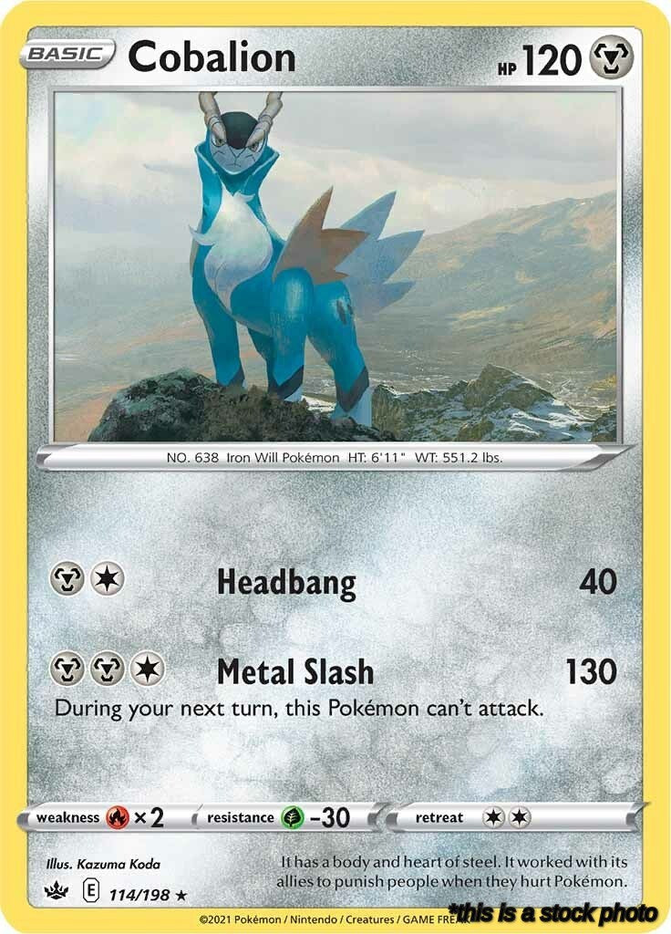 114/198 Cobalion Holo Rare Holofoil