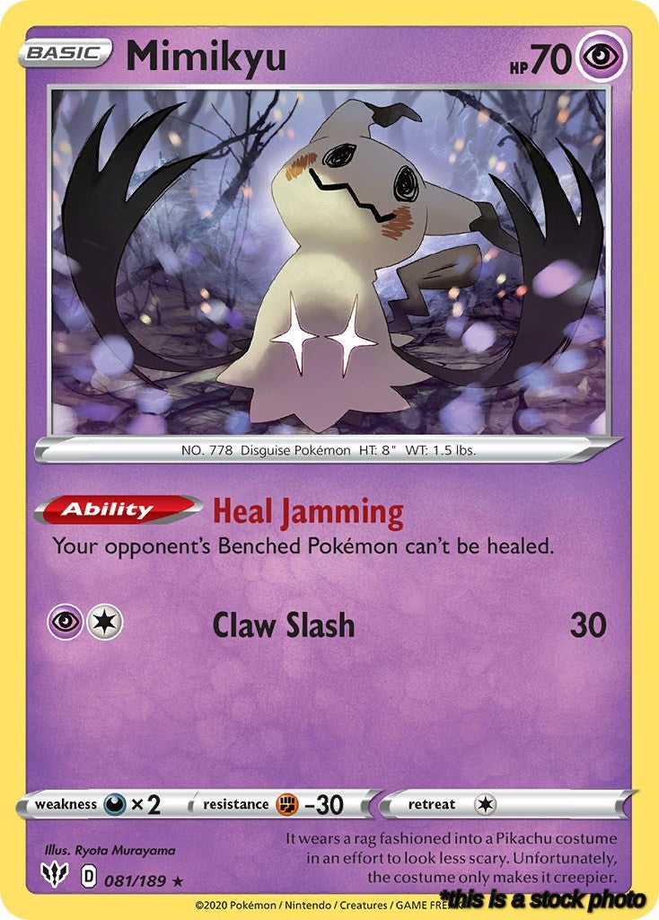 081/189 Mimikyu (Cosmos Holo) Promo Holofoil