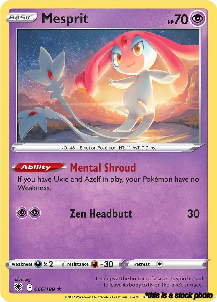 066/189 Mesprit Holo Rare Holofoil