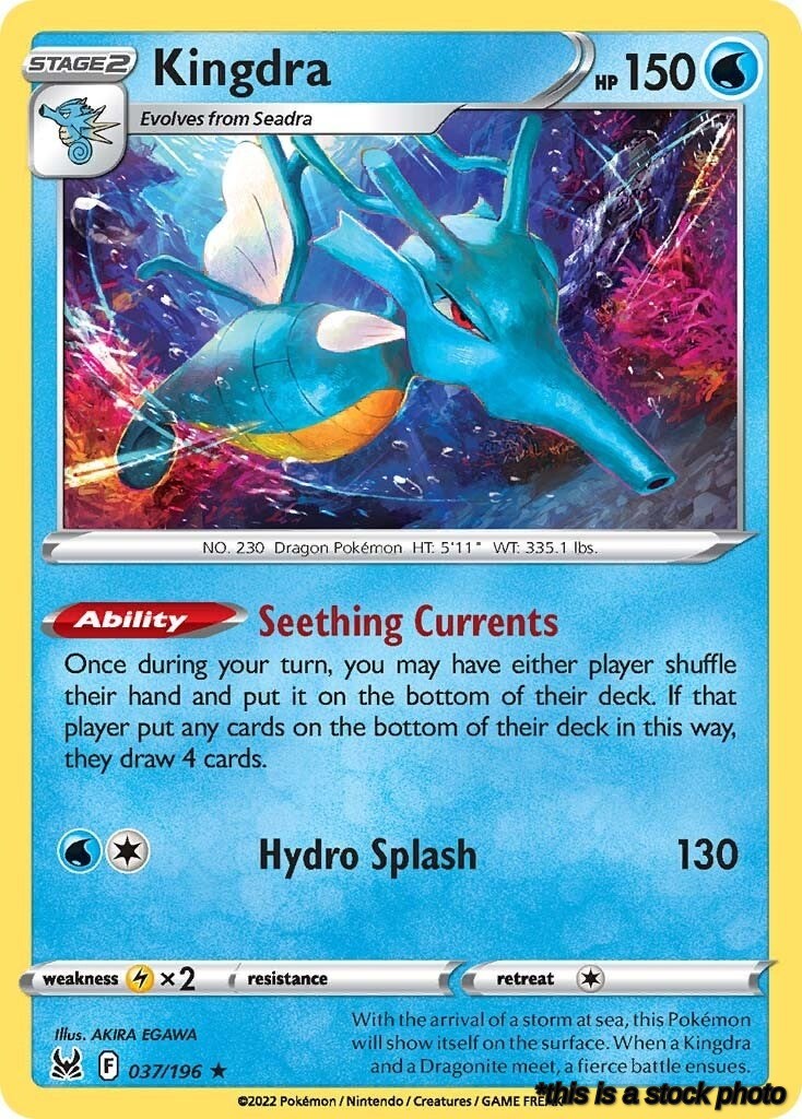 037/196 Kingdra Holo Rare Holofoil