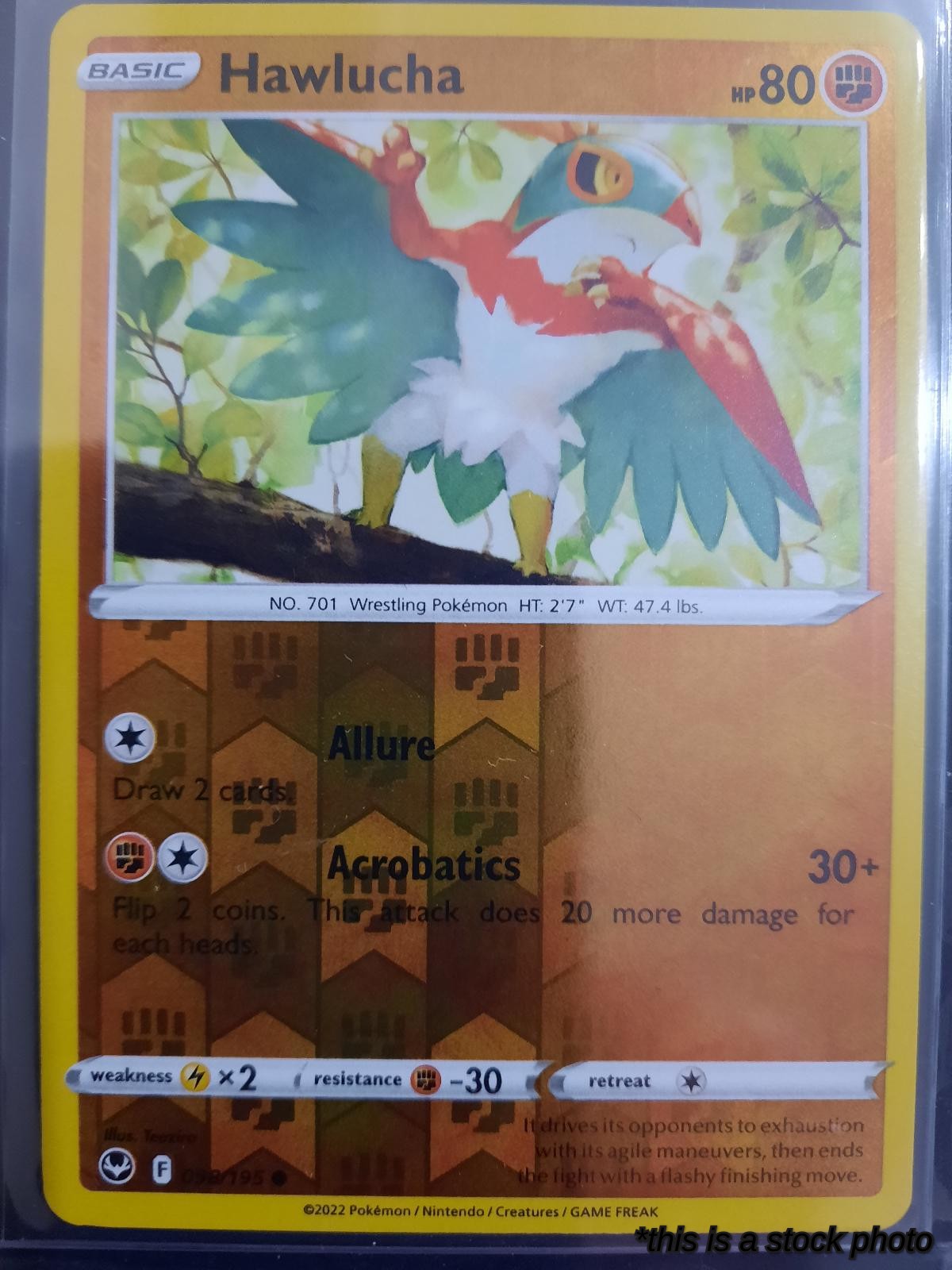 098/195 Hawlucha Common Reverse Holofoil