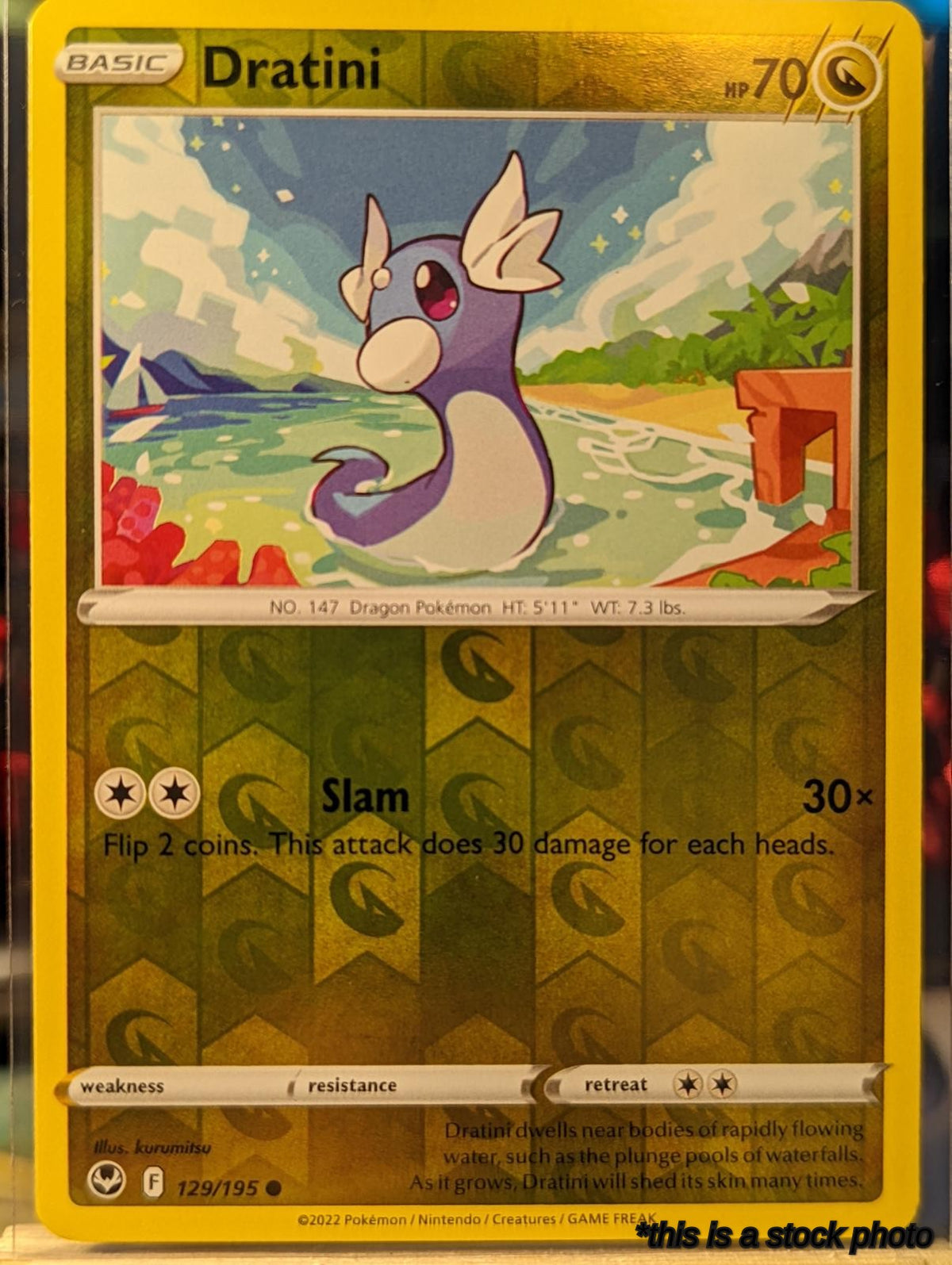 129/195 Dratini Common Reverse Holofoil