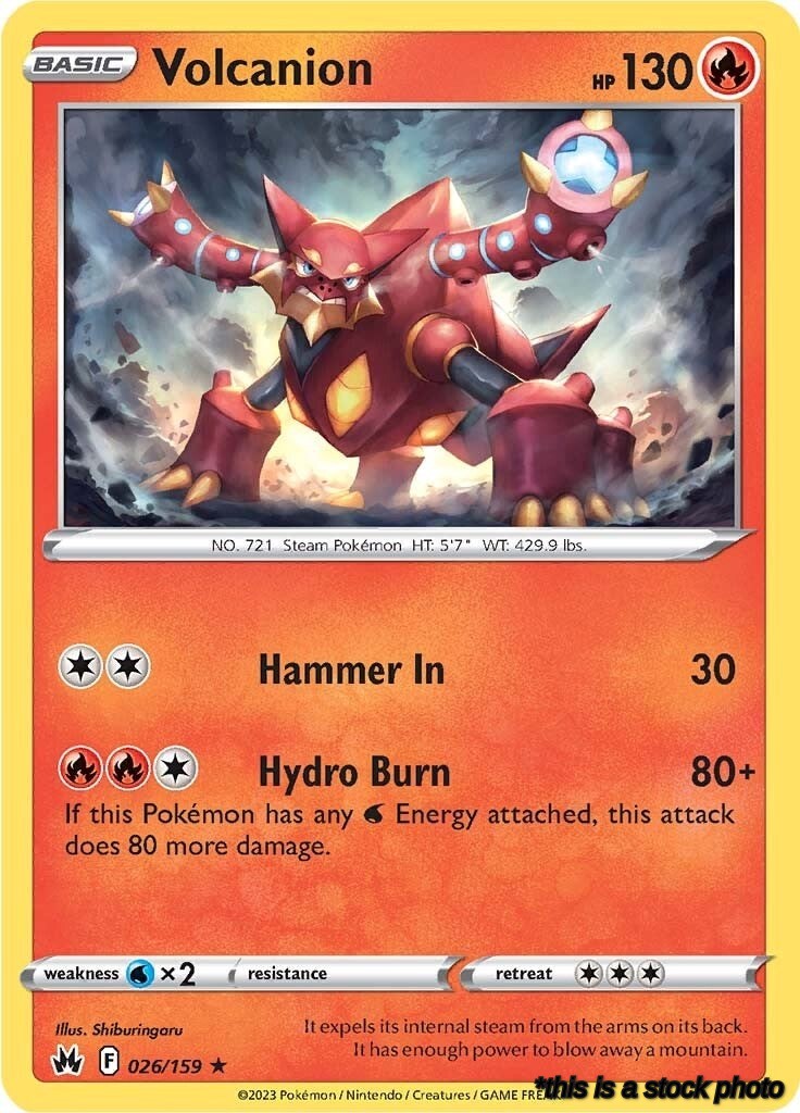 026/159 Volcanion Holo Rare Holofoil