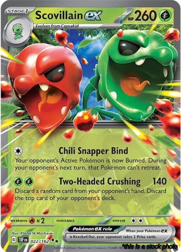 022/162 Scovillain ex Double Rare Holofoil