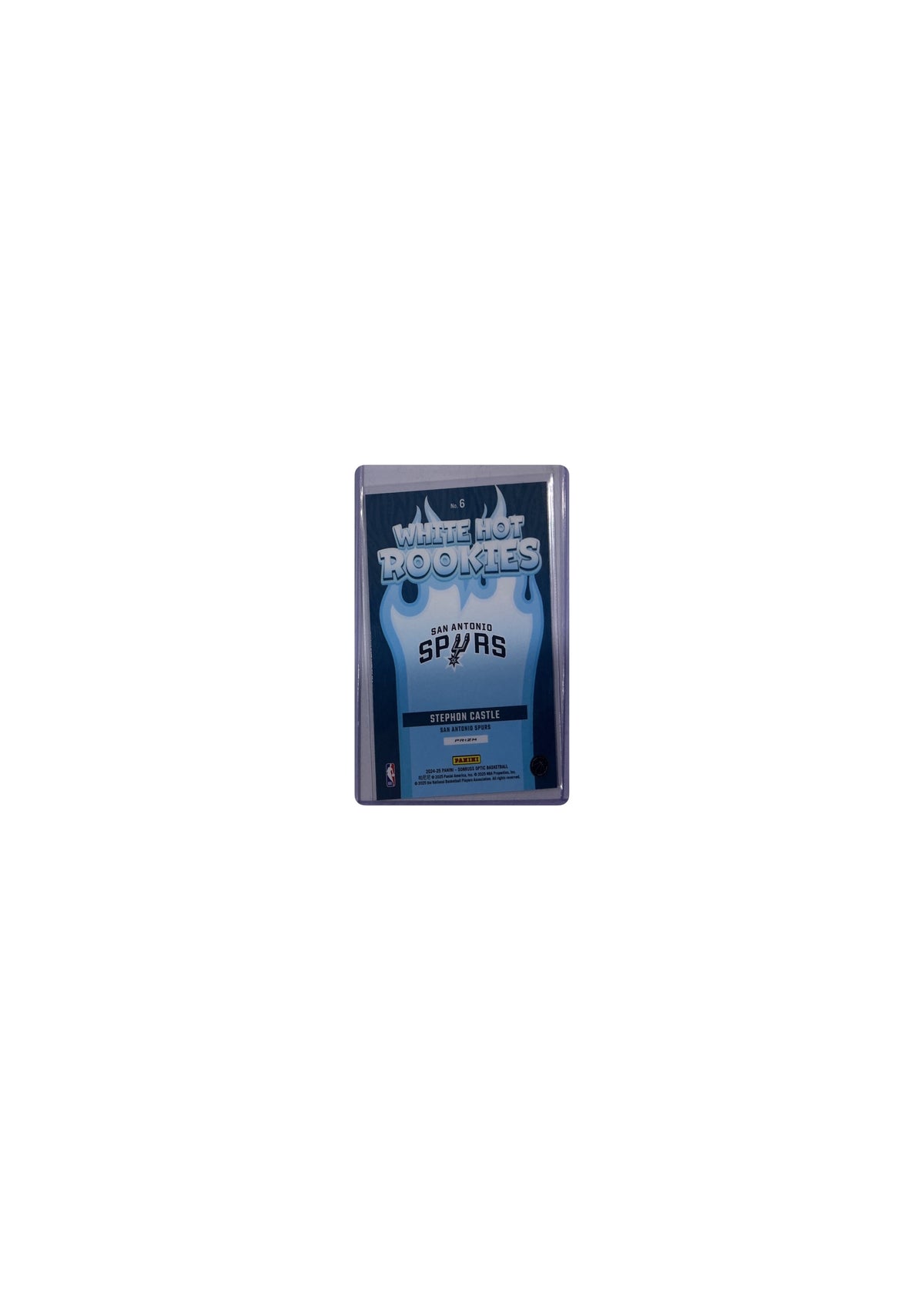 2024-25 Donruss Optic #6 Stephon Castle White Hot Rookies Holo