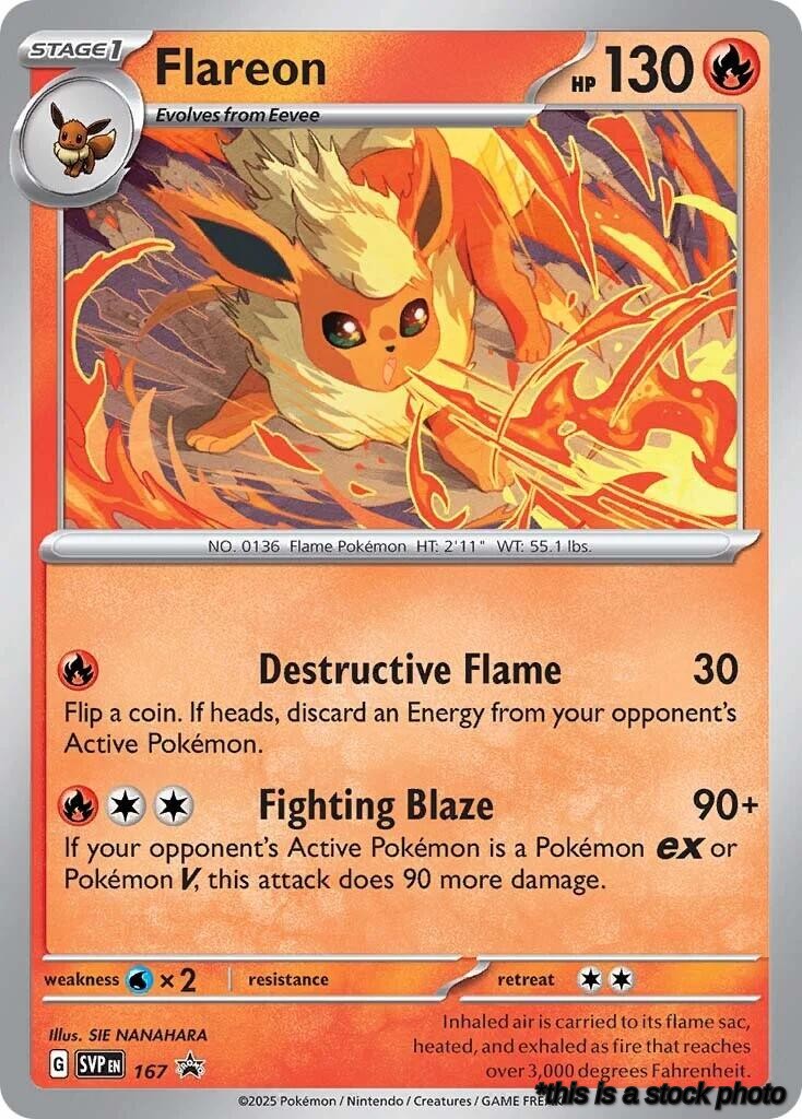 Flareon - 167 (Cosmos Holo)