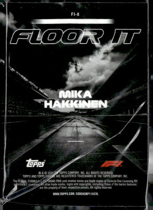 2025 Topps Chrome Formula 1 #FI-8 Mika Häkkinen Floor It