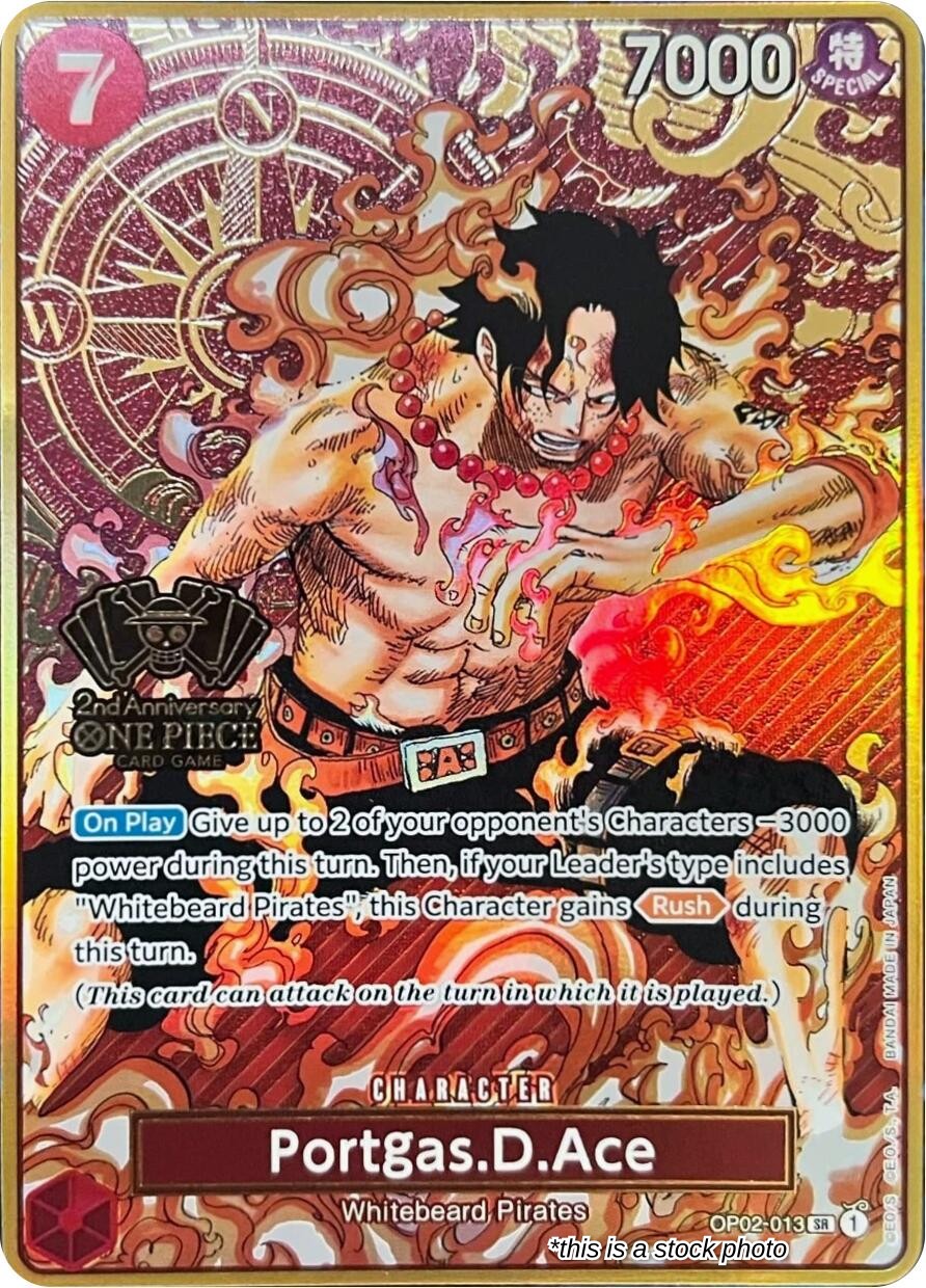 Portgas.D.Ace (One Piece Japanese Version 2nd Anniversary Set)