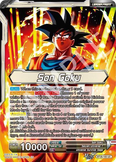 Son Goku // SSG Son Goku, Crimson Power (SLR) (Back)