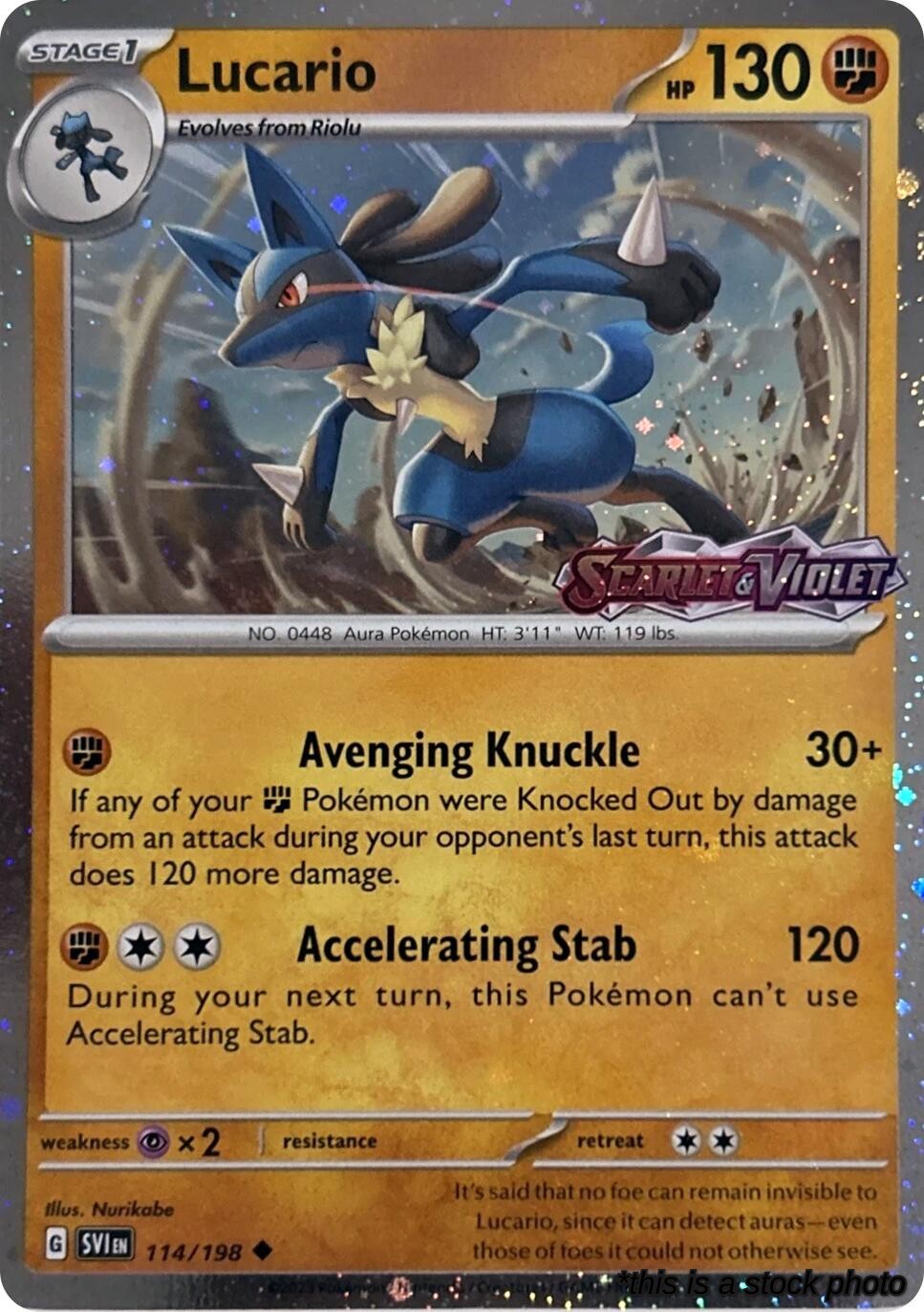 Lucario (Scarlet & Violet Stamp)