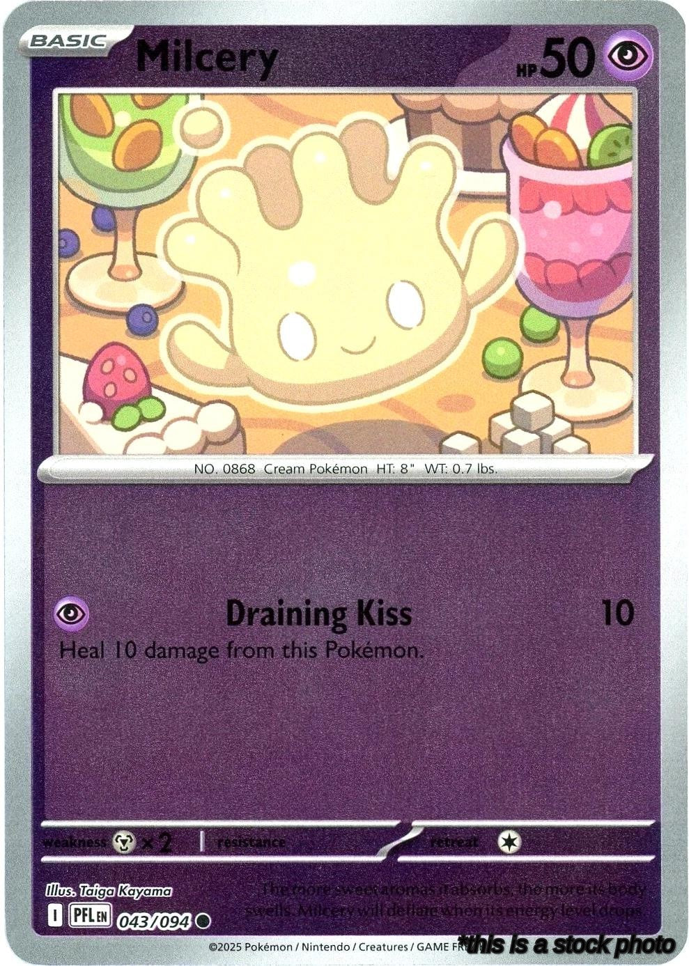 043/094 Milcery Common Reverse Holofoil