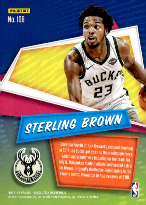Panini Revolution #108 Sterling Brown