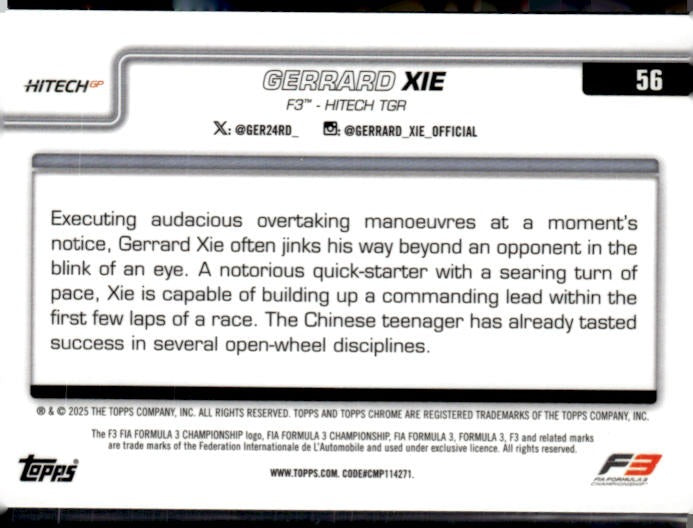 Gerrard Xie /10 True Black