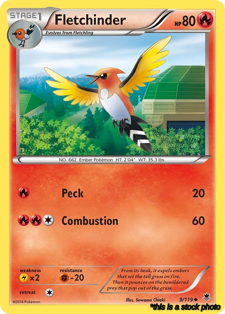 9/119 Fletchinder Uncommon Reverse Holofoil