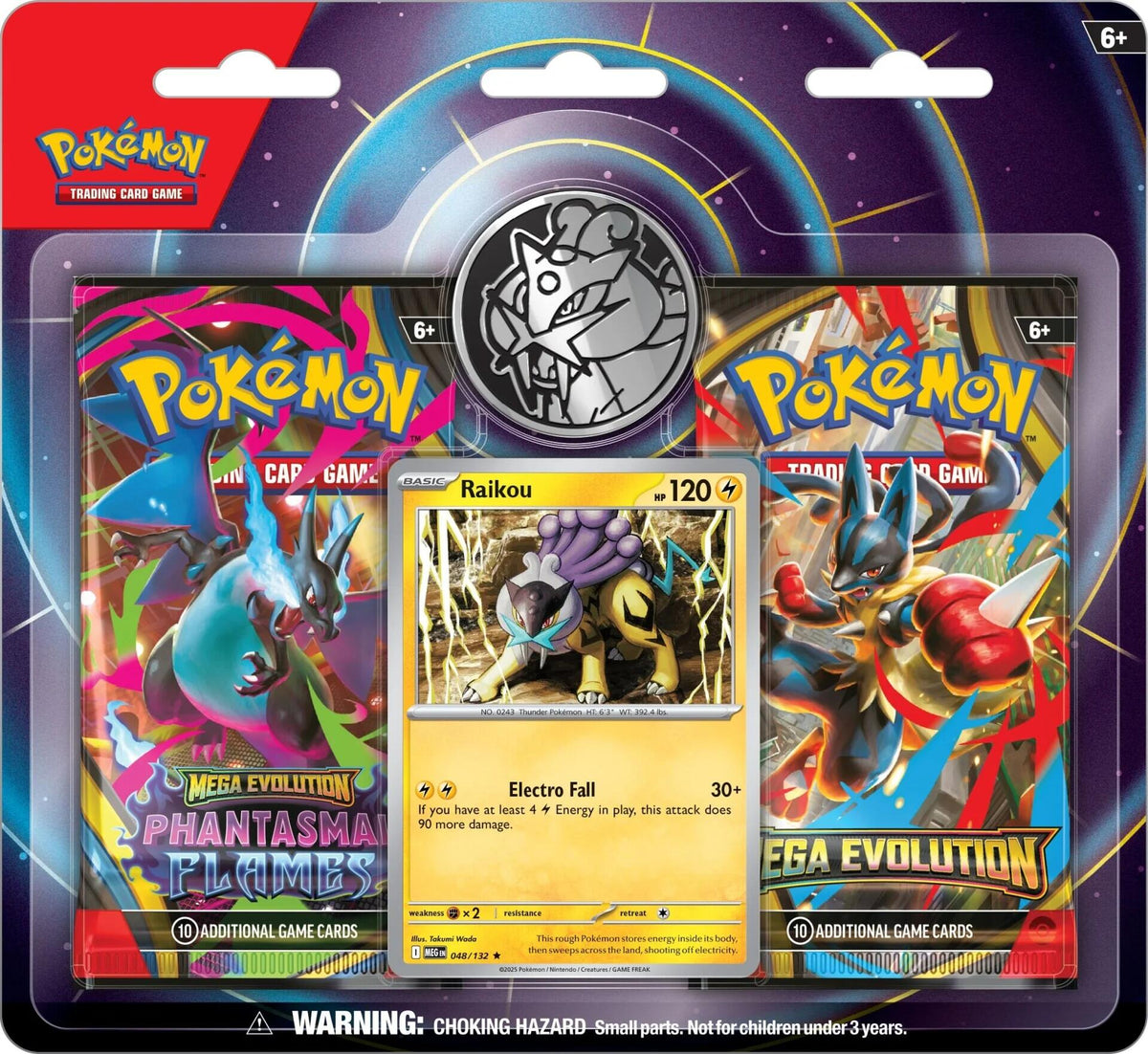 Pokemon TCG Mega : 2 Pack Blister (Raikou)