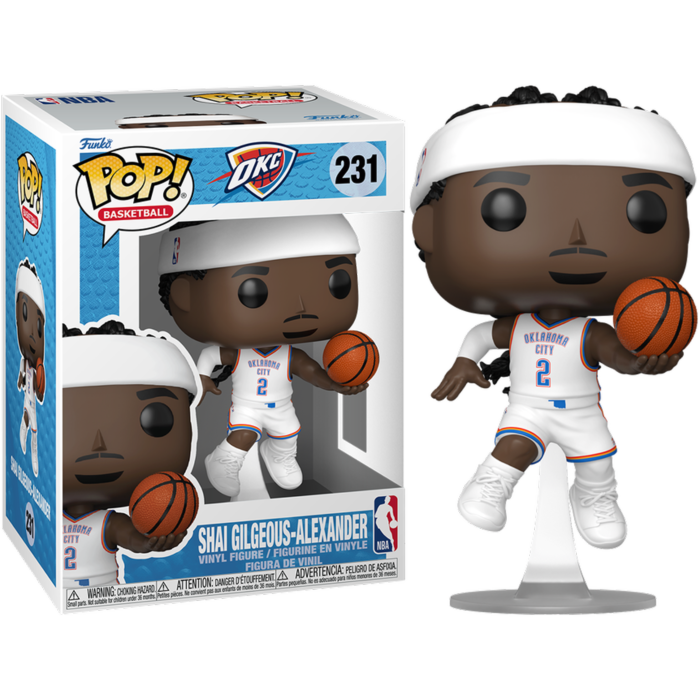 FUNKO POP | NBA: Thunder - Shai Gilgeous-Alexander #231 (Association Edition Jersey) Pop!