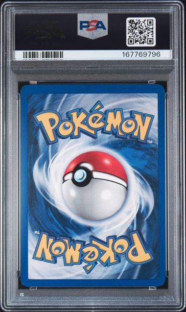 Erika's Clefable Holo Gym Heroes #3/132 PSA 8 - Back