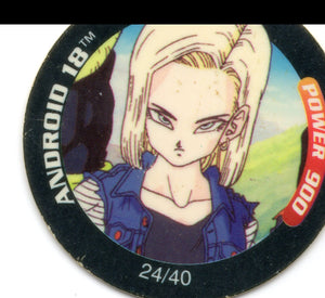 Android 18 - Dragon Ball Z Tazo 24/40 (Standard, Power 900)