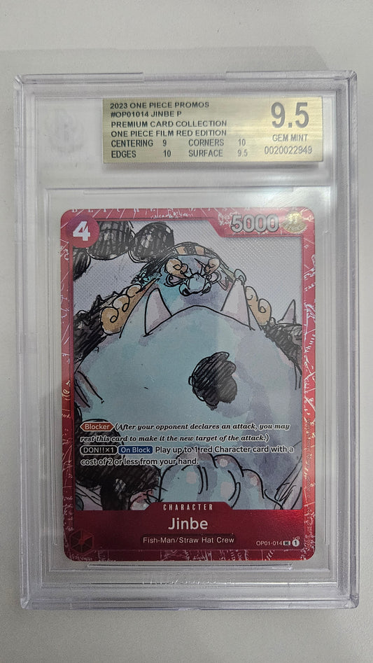 Jinbe Promo — BGS 9.5 Gem Mint (One Piece Film RED Premium Collection)