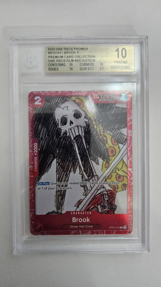 Brook P Promo — BGS 10 Pristine (One Piece Film RED Premium Collection)