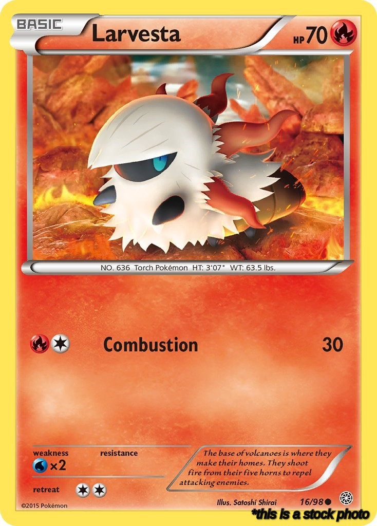 Common Larvesta [16/98 Near Mint ]