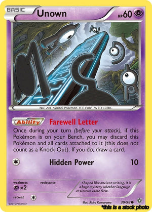 Normal Unown [30/98 Near Mint ]