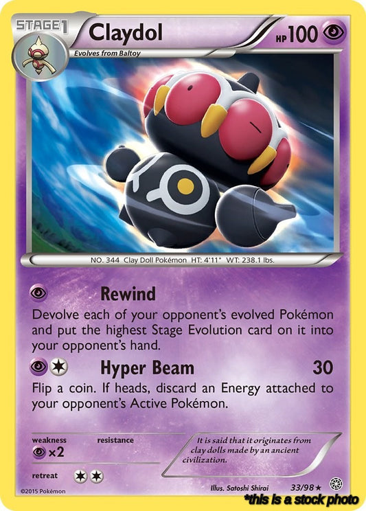 Rare Claydol [33/98 Lightly Played ]