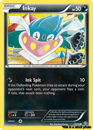 45/98 Inkay Common Reverse Holofoil