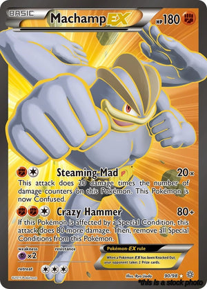 90/98 Machamp EX (90 Full Art) Ultra Rare Holofoil