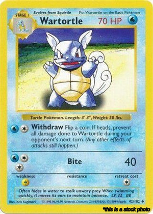 042/102 Wartortle Uncommon Unlimited