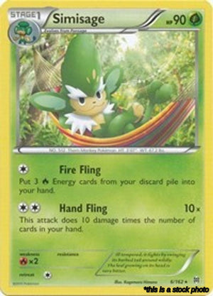 Rare Simisage [6/162 Moderately Played ]