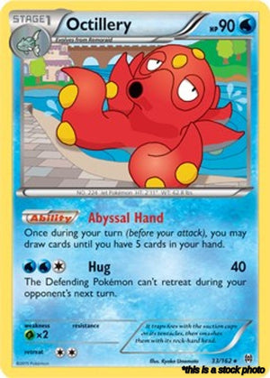 33/162 Octillery Holo Rare Holofoil