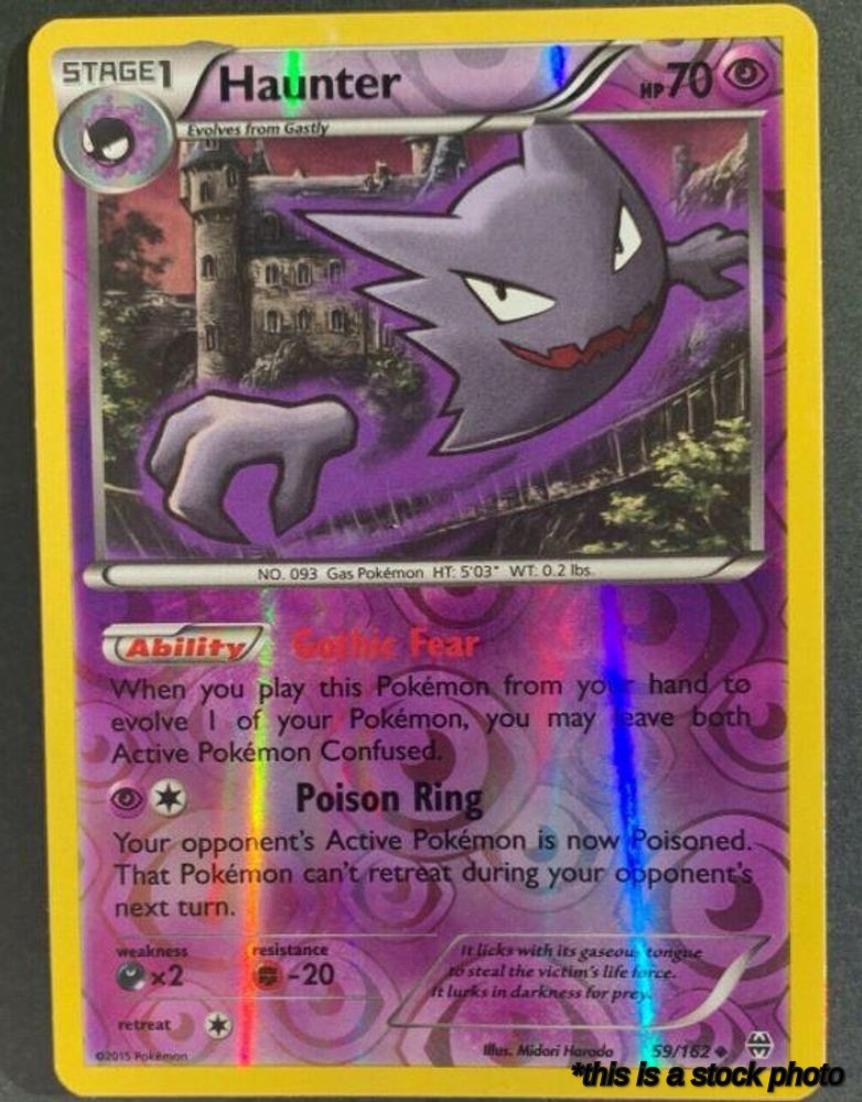 59/162 Haunter Uncommon Reverse Holofoil