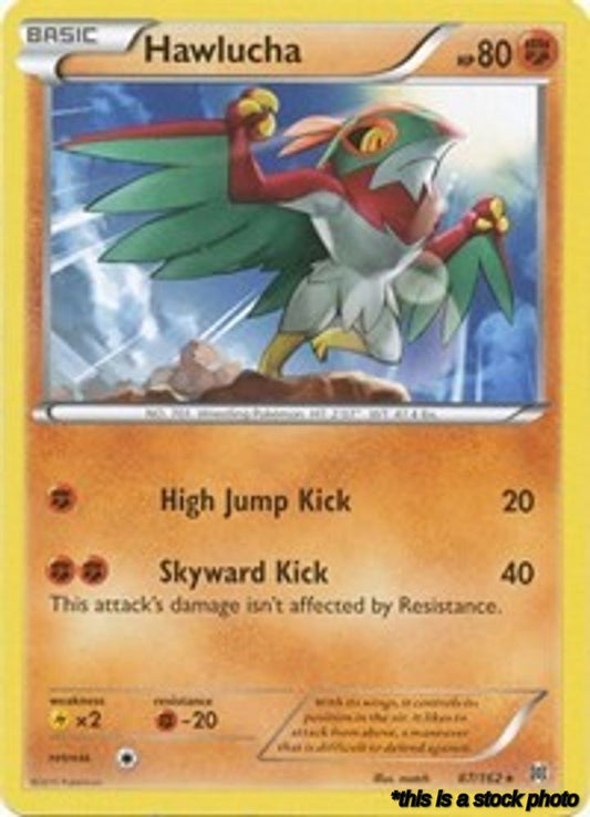 Rare Hawlucha [87/162 Near Mint ]