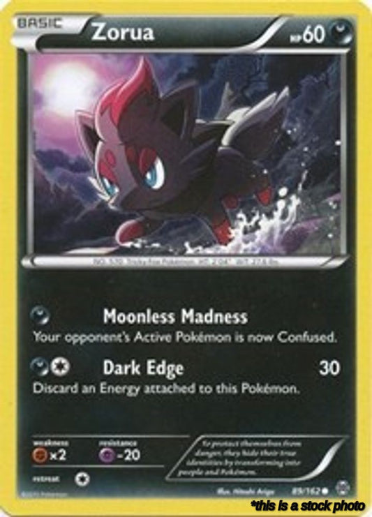 Reverse Holofoil Zorua (89) [89/162 Lightly Played ]