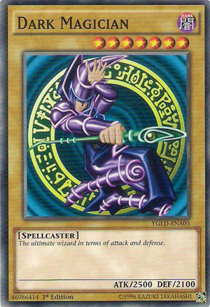 1st Edition Dark Magician (A) [YGLD-ENA03 Lightly Played] Common / Short Print