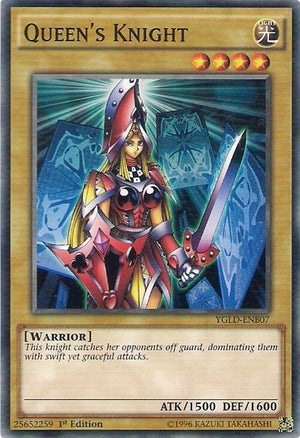1st Edition Queen's Knight (B) [YGLD-ENB07 Moderately Played] Common / Short Print