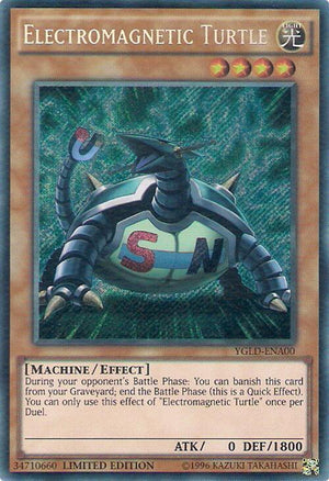 Limited Electromagnetic Turtle [YGLD-ENA00 Moderately Played] Secret Rare