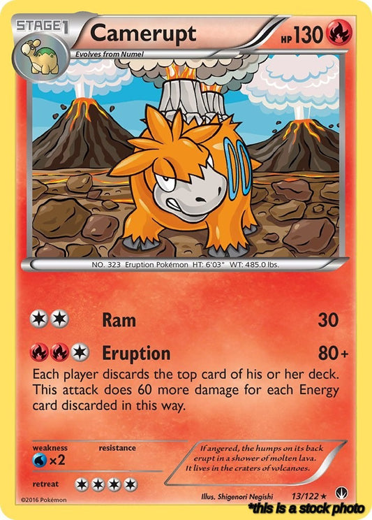 Rare Camerupt [13/122 Lightly Played ]