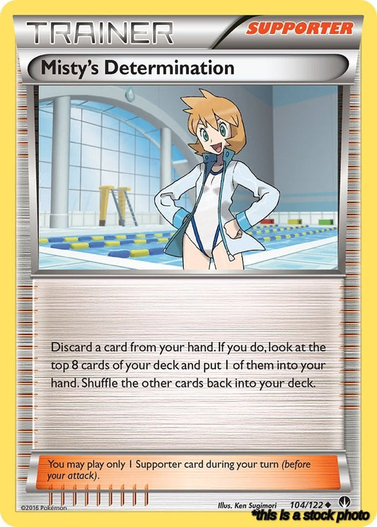 104/122 Misty's Determination Uncommon Normal