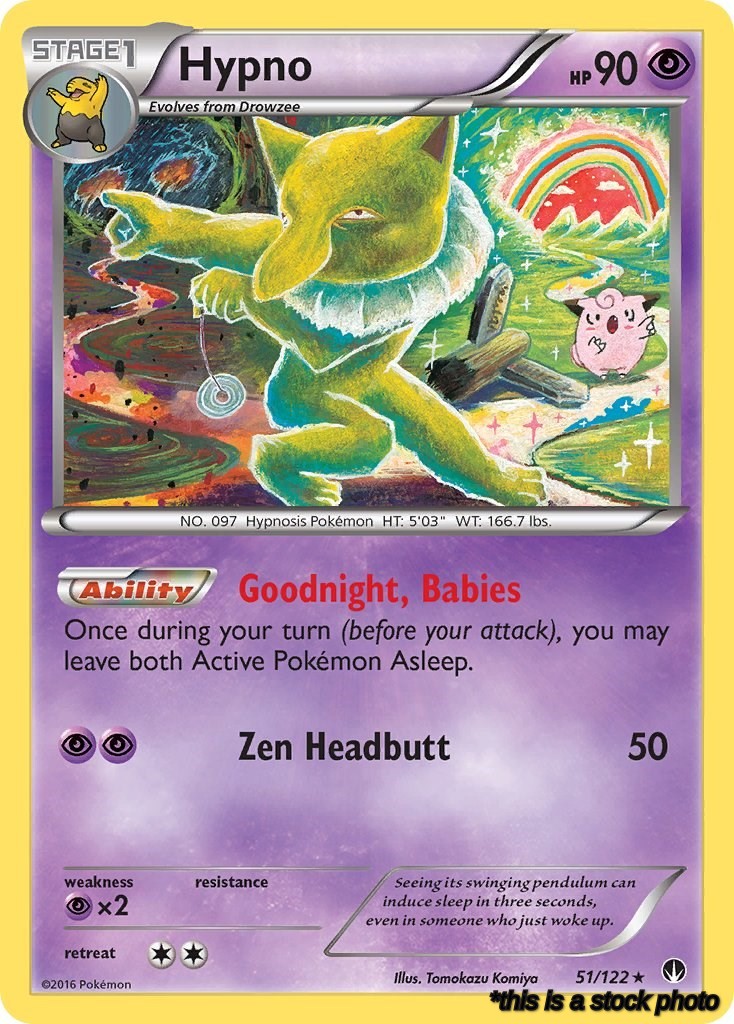 51/122 Hypno Rare Reverse Holofoil