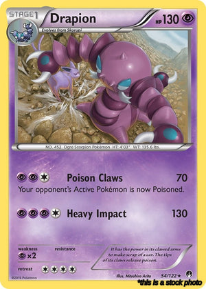 54/122 Drapion Rare Normal