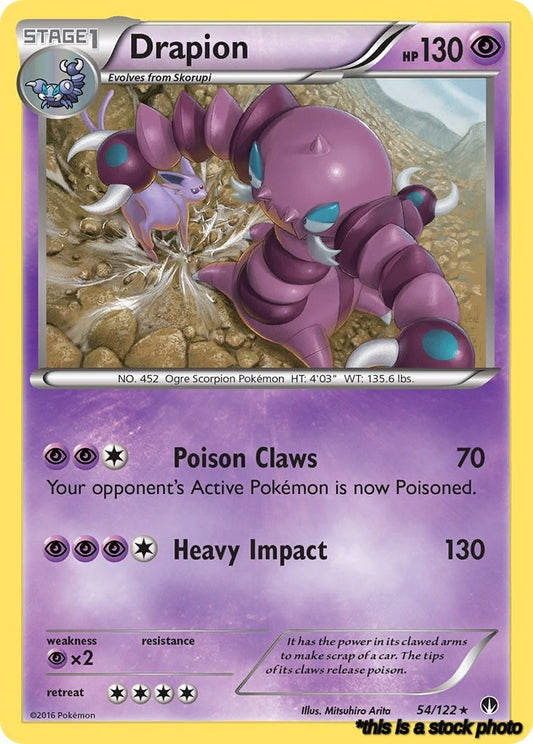 Rare Drapion [54/122 Lightly Played ]