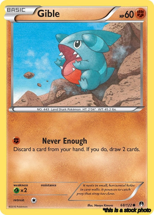 Normal Gible [68/122 Lightly Played ]